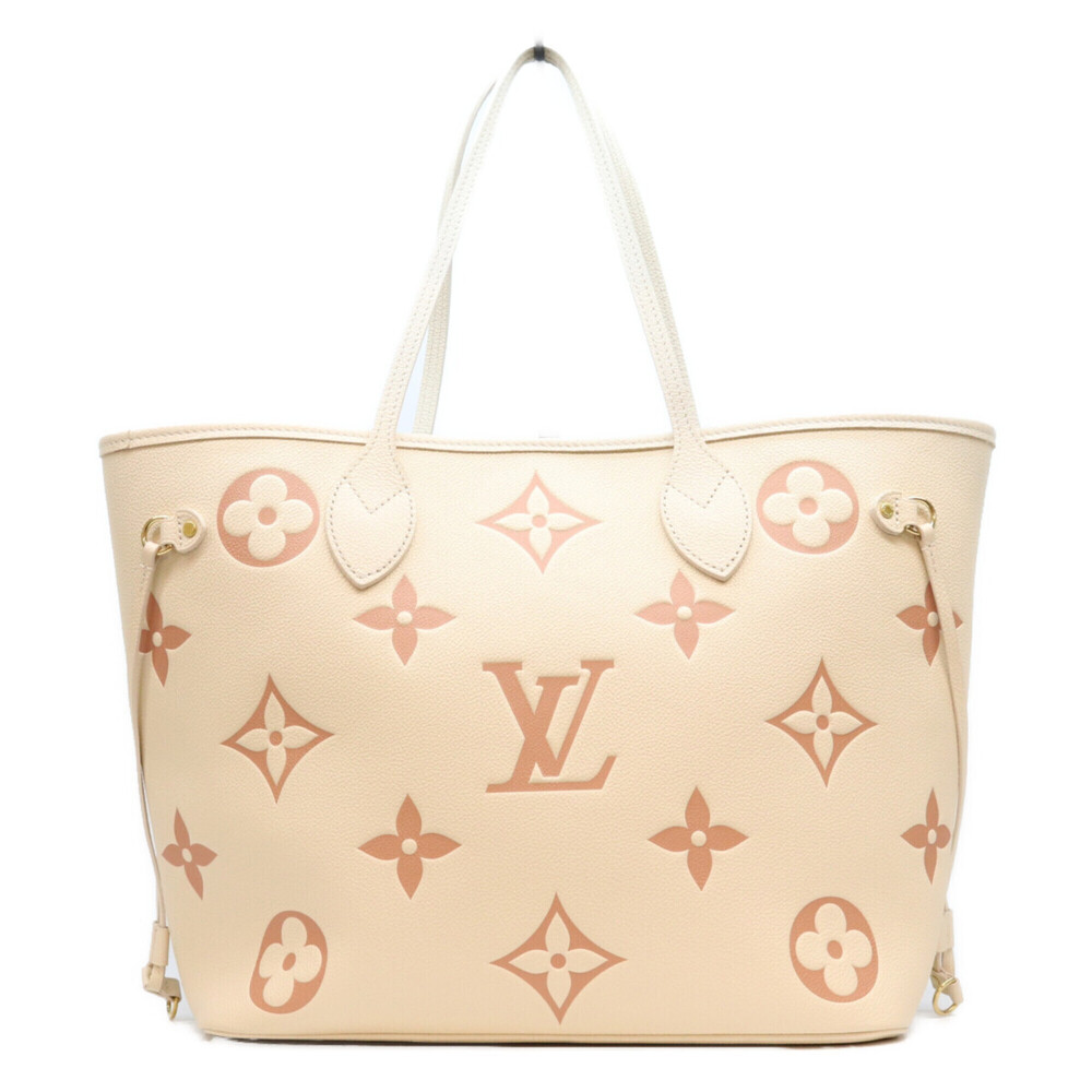 LOUIS VUITTON M21579 Empreinte Crème Rose Trianon Neverfull MM Tote Bag, Beig...